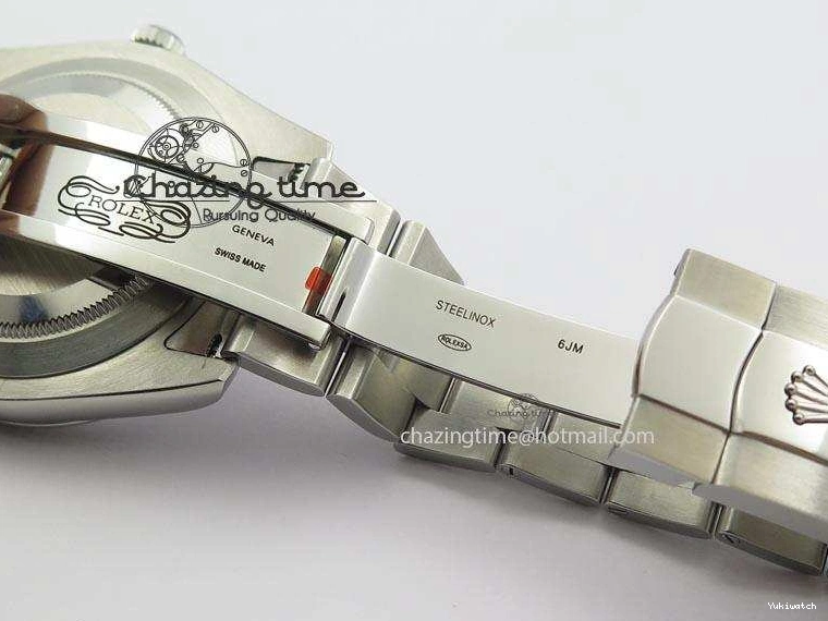 SS II 116334 On Sliver Sticks Dial Markers 41mm A3136 SS Gray Datejust Bracelet 0405